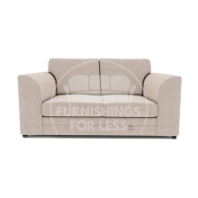 (Beige, 2 Seater) Quilted Chenille Fabric Fullback Corner Sofa Range