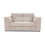 (Beige, 2 Seater) Quilted Chenille Fabric Fullback Corner Sofa Range 1