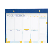 Akalia Weekly Planner | A4 Planner | Desk Organiser | Family Planner | 64 Tear Off Pages | Desk Calendar | Organiser Planner | To Do List Book | Cute