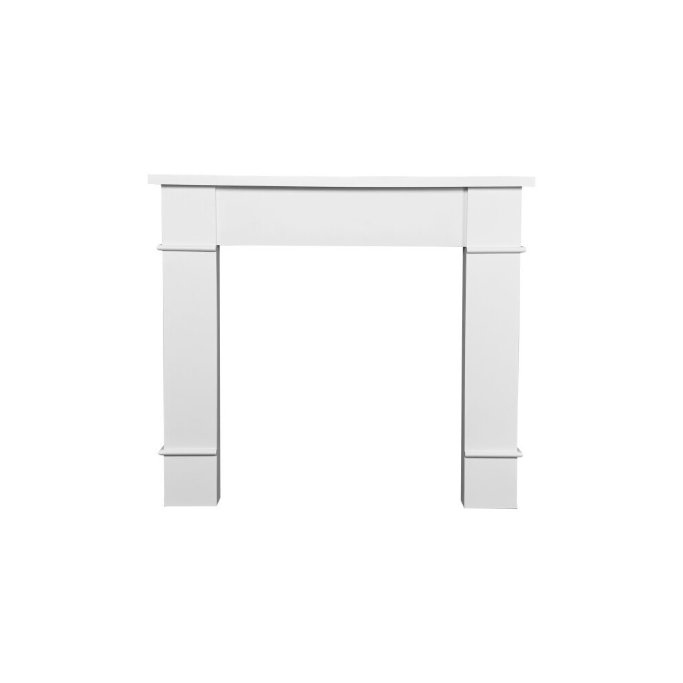 Adam Linton Mantelpiece with Downlights in Pure White 48 Inch