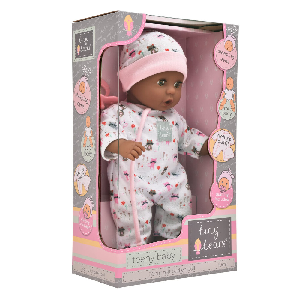 | Tiny Tears - Teeny Baby - 30cm soft bodied doll: One of the UK's best loved doll brands! | Nurturing Dolls | Ages 10m+, Pink