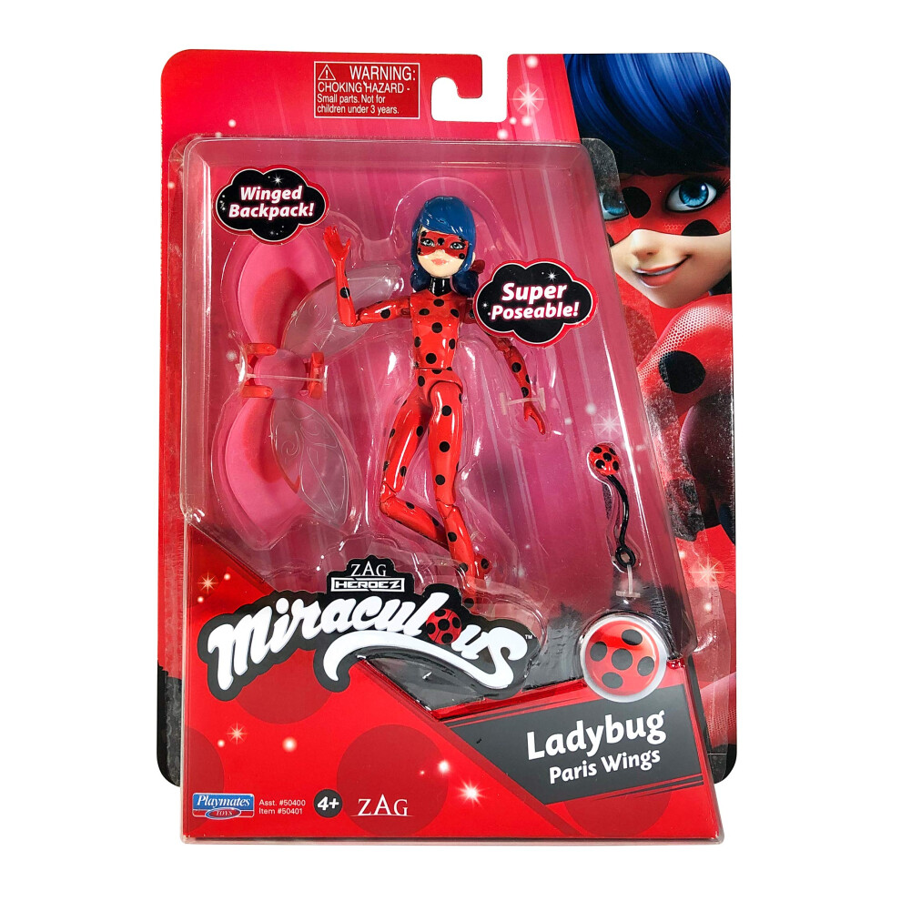 Miraculous: Tales Of Ladybug And Cat Noir Small Ladybug Doll | 12cm Ladybug Doll With Accessories | Marinette Superhero Ladybug Toy Toys Bandai Dolls