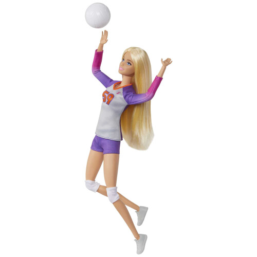 Barbie Boneca Barbie Jogadora de Voleibol com Acessórios e Bola 1