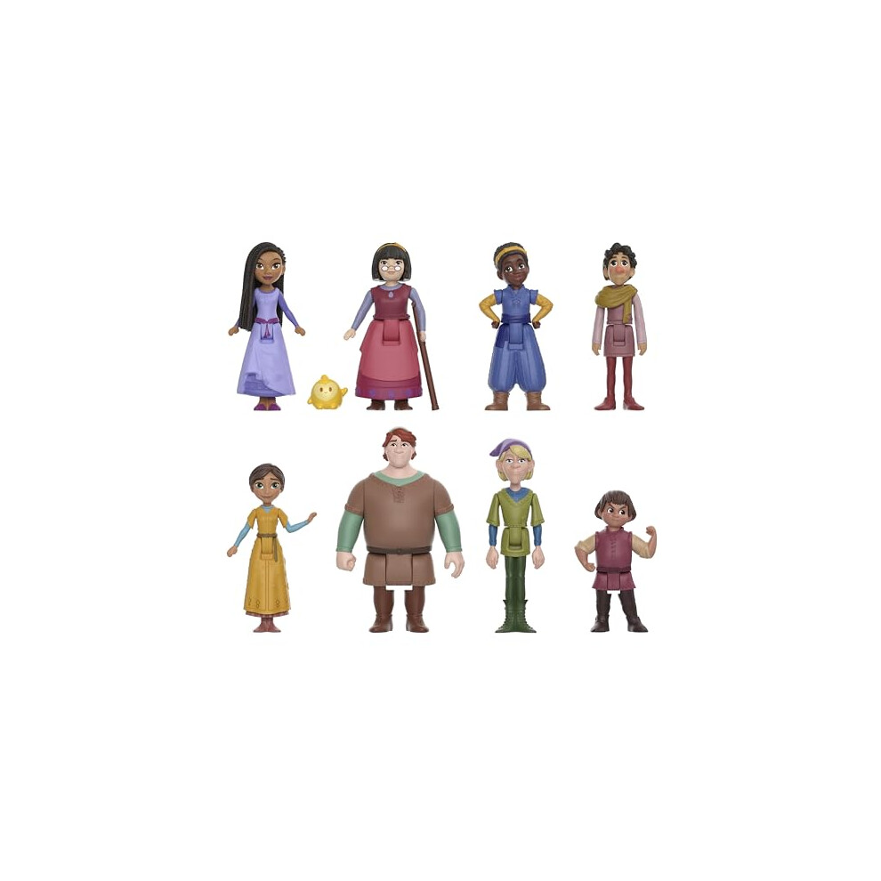 Mattel Disney's Wish The Teens Mini Doll Set, 8 Posable Dolls & Star Figure, Characters Wear Signature Outfits, Hpx36 - Image 6