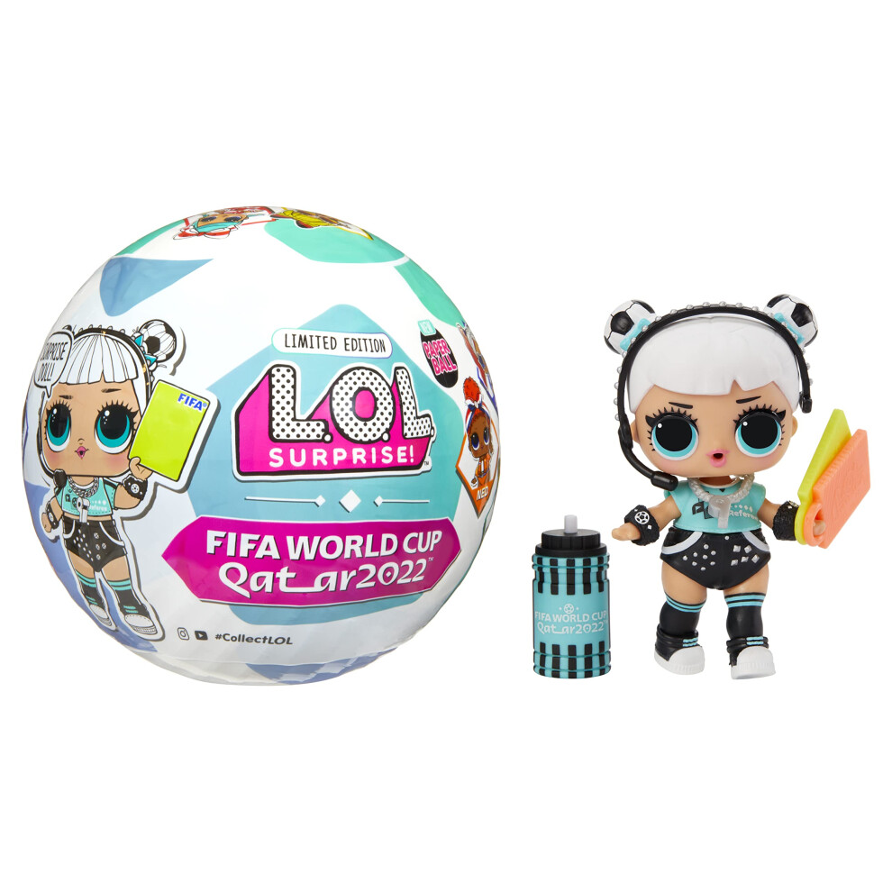 LOL Surprise X FIFA World Cup Qatar 2022 Limited Edition Dolls - RANDOM ASSORTMENT - Unbox 7 Soccer-Themed Surprises Including Outfit, Shoes,