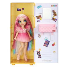 Set da gioco con armadietto Rainbow High Design & Style con ripiani, grucce, accessori e adesivi, giocattolo regalo per bambini dai 4 ai 12 anni