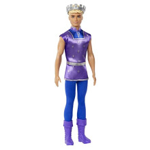 Fantasy Ken Royal Fashion Doll, Blonde, Wearing Removable Tunic, Tall Boots & Golden Crown, HLC23