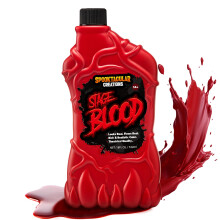 532ml Fake Halloween Vampire Blood Bottle for Halloween make up, Zombie, Vampire and Monster Makeup