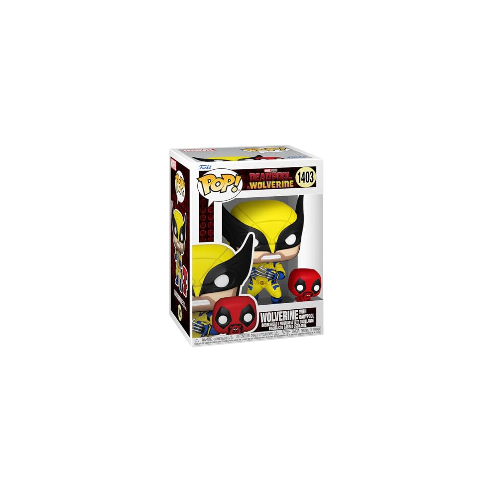 Funko Pop! & Buddy: Deadpool & Wolverine - Wolverine With Babypool - Collectable Vinyl Figure - Gift Idea - Official Merchandise - Toys For Kids & Adults