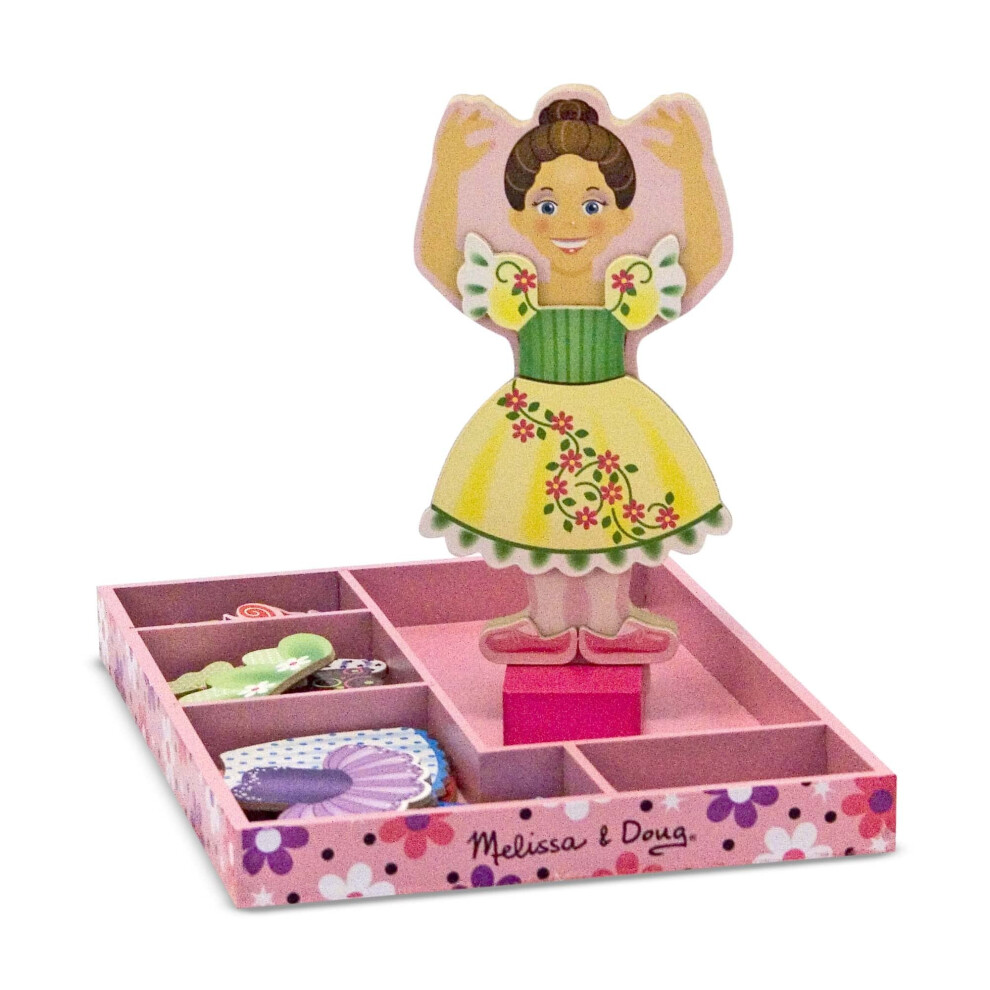 Nina Ballerina Magnetic Wooden Dress-Up Doll | Pretend Play Toy | Cognitive Skills | 3+ | Gift for Boy or Girl