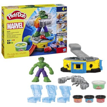Play-Doh Hulk murskaa kaiken, Mullistava taikinasetti Hulk-figuurilla, 4-vuotiaat ja sitä vanhemmat, Marvel