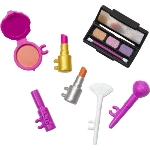 Barbie 12 Piece Doll and House Accessory Set with Make-Up and Phone 1