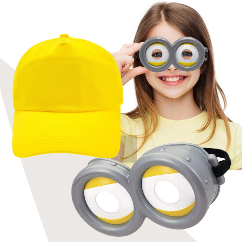 Hat Minion Goggles Fancy Dress Costume Despicable Me Glasses Goggles