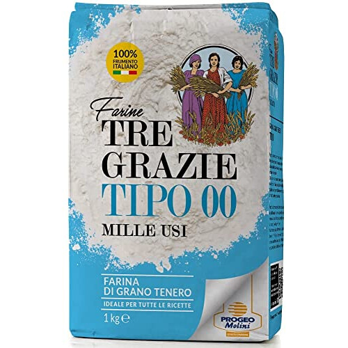 - Premium Italian Plain Wheat Flour 00 - Bread | Pasta | Cake (1Kg)