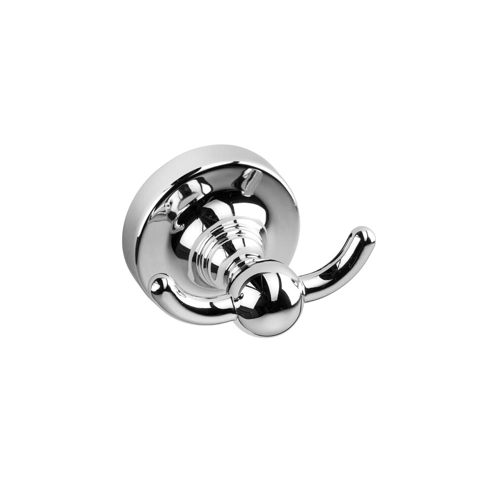 Flexi-Fix Easy to Fit Wimborne Double Robe Hook, Chrome