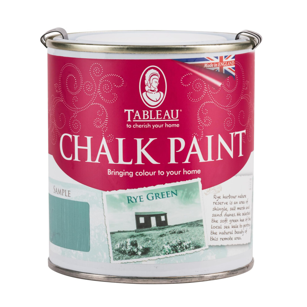 Chalk Paint, Rye Green Colour, Water-Based, Silicone-Free, Furniture Paint, Home Decor Projects, 500Ml 5021843251744