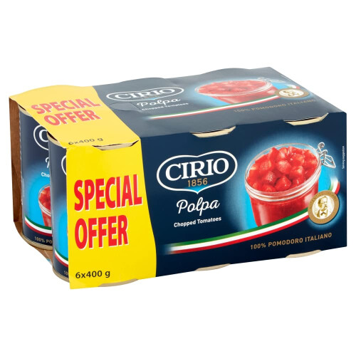 Chopped Tomatoes 400g (Pack of 6)
