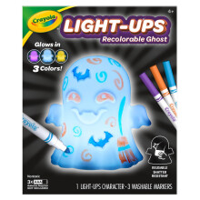 Light Ups: Ghost | Washable Ghost Halloween Night Light | Colour, Wash, Repeat! | Batteries Not Included | For Ages 3+