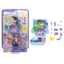 Dolls and Playset, Animal Toys, Pajama Party Snowy Sleepover Owl Compact Playset with Water Play and 2 Color-Change Pieces, HKV37 - Board Game