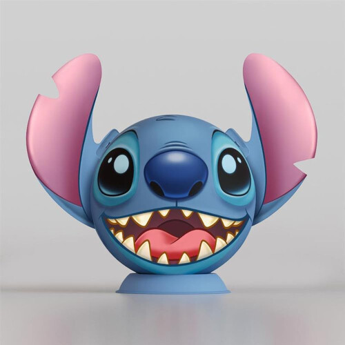 Ravensburger Puzzle 3D Ball Disney Stitch 72 pezzi, Da 6 anni, Ravensburger, 11574 1