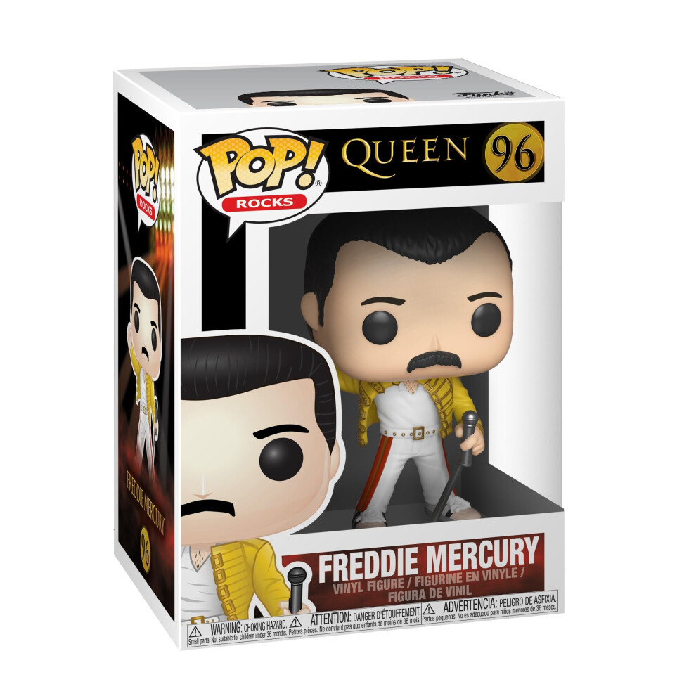 Pop! Rocks: Queen-Freddie Mercury Wembley 1986 - Collectable Vinyl Figure - Gift Idea - Official Merchandise - Toys for Kids & Adults - Music Fans -