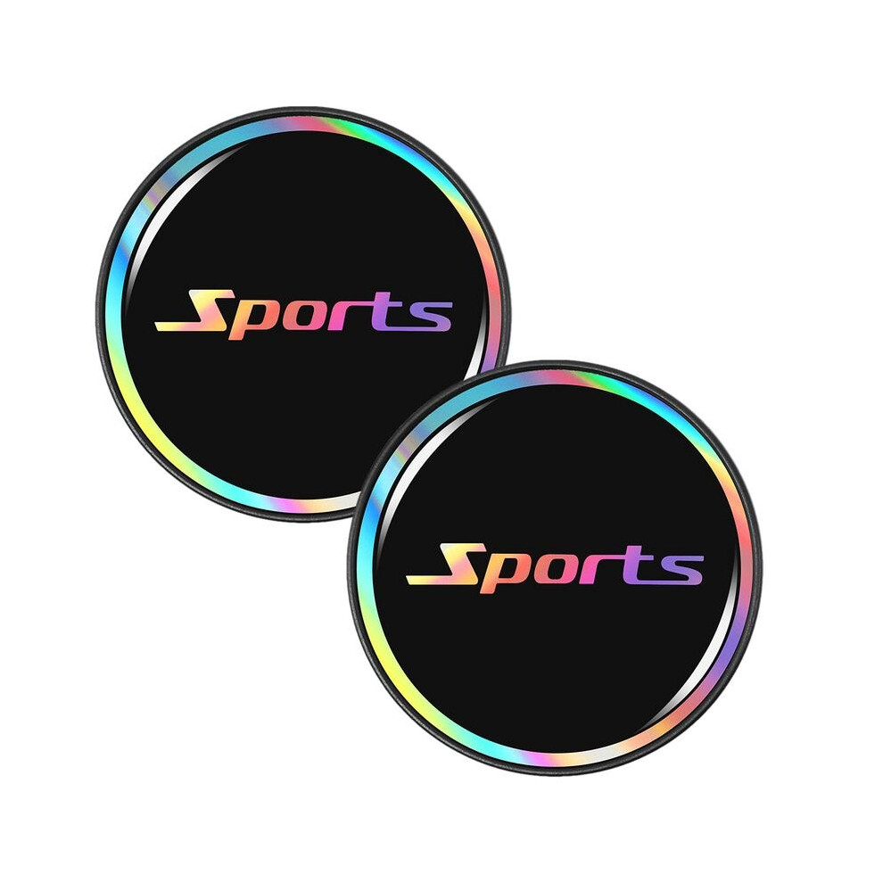 Cup Holder Coasters For Car 2Pcs Reflective Colorful Auto Holder Coaster Car Interior Accessories Drink Coasters For Cars 6956047681600
