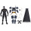 DC Comics DC Comics, Batman Adventures, Figurine Batman avec 16 Accessoires d'Armure, 17 Points d'Articulation, 30 cm 3
