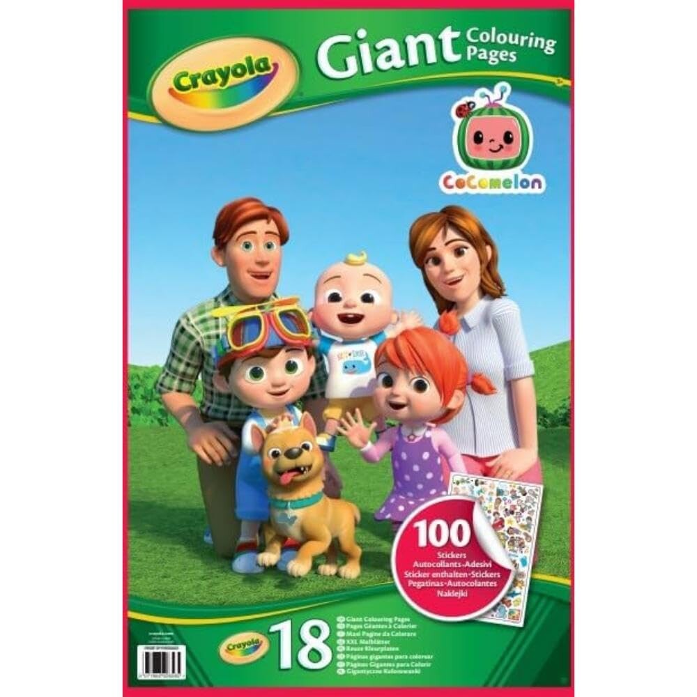 Giant Colouring Book - Cocomelon | 18 Pages of Cocomelon Colouring Fun ...