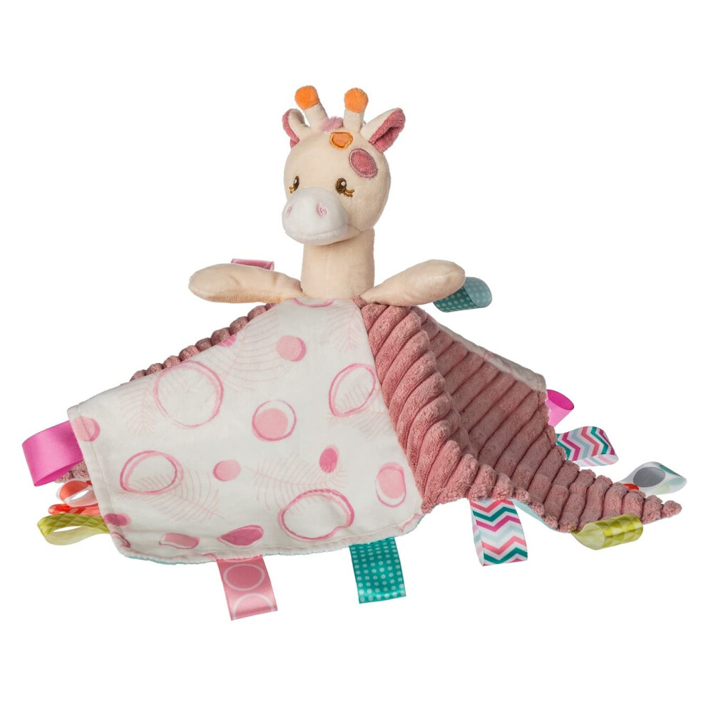 Taggies Stuffed Animal Lovey Security Blanket With Sensory Tags, 33.02 X 33.02 Cm, Tilly Giraffe Mary Meyer