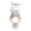 Keel Keeleco Grey Baby Zebra Ring Rattle 1