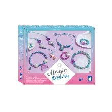 - 6 Jewels to Create - Mermaid Theme - Jewelery Workshops - Children's Creative Leisure Kit - Learning Fine Motor Skills and Concentration - From 6