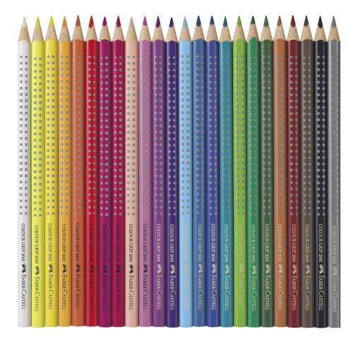 Faber-Castell Tin of 24 Colour GRIP 2001 pencils 1