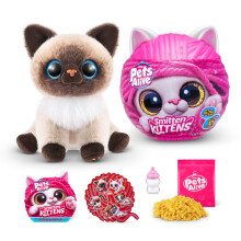 Pets Alive Smitten Kittens Surprise (Gatto Siamese Mooloo) da ZURU Giocattolo Interattivo 10 Suoni
