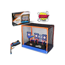 Electronic Shooting Target Scoring Auto Reset Digital Targets for Nerf Guns Toys with a Support Cage & Net, Christmas Birthday Gifts Toy for Kids-Boys