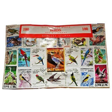 Worldwide Bird Birds Stamp Collection Souvenir! Ornithology / Owls / Parrots 100 Stamps - All Different! Souvenir / Speicher / Memoria! Highly