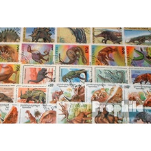 Motives 50 various Prehistoric Animals stamps (Stamps for collectors) Amphibians/reptiles/dinosaurs