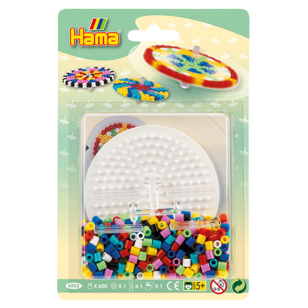 Arts and Crafts Spinning Top Kit with Hama Fuse Beads