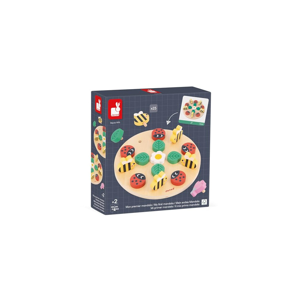 - PÃ©dagogie Range - My First Garden Mandala - Develops Concentration & Creativity - Children's Educational Toy - FSC Wood Game - 24 Months +,