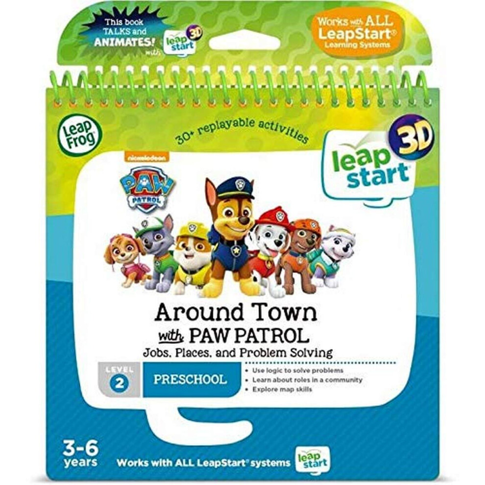 Leapstart Preschool: Around Town with Paw Patrol Activity Book (3D Enhanced)