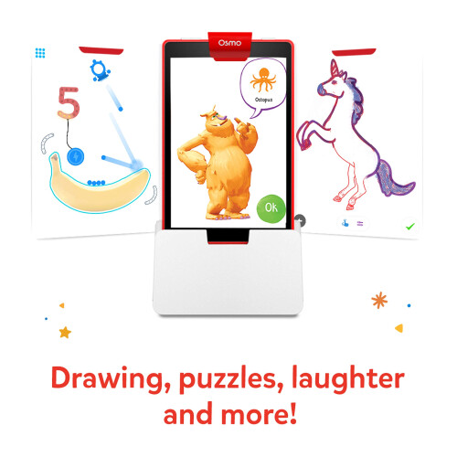 Osmo - Creative Starter Kit for Fire Tablet - 3 Educational Learning Games - Ages 5-10 - Creative Drawing & Problem Solving/Early Physics - STEM Toy - 2