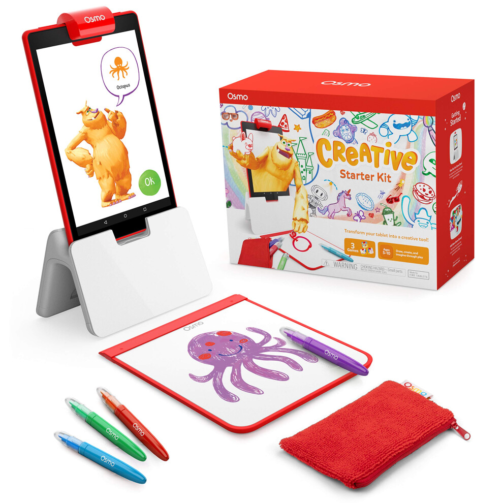 - Creative Starter Kit for Fire Tablet - 3 Educational Learning Games - Ages 5-10 - Creative Drawing & Problem Solving/Early Physics - STEM Toy -