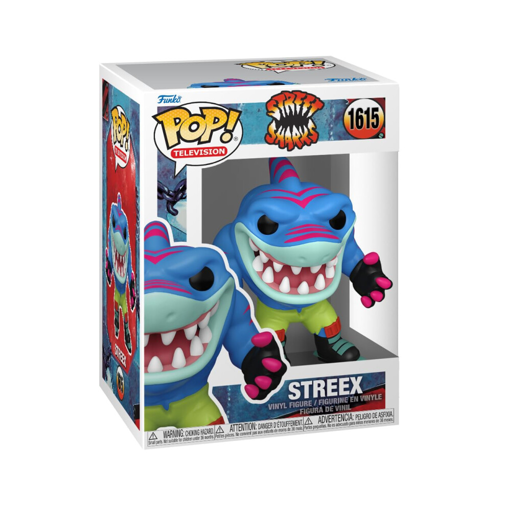 Pop! TV: Street Sharks - Streex - Collectable Vinyl Figure - Gift Idea - Official Merchandise - Toys for Kids & Adults - Ad Icons Fans - Model Figure