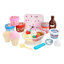 Creative Chefs Ice Cream Kit - With Special Make-It! Mix Play Sand, 17 Accessories, Realistic Pretend Play Set, For Boys and Girls Ages 3+, NOT EDIBLE