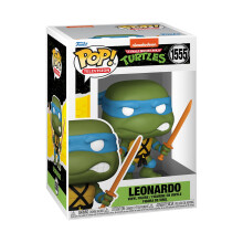 POP! TV: Teenage Mutant Ninja Turtles (TMNT) – Leonardo - 1/6 Odds for Rare Chase Variant - TMNT Retro/Classic - Collectable Vinyl Figure - Gift