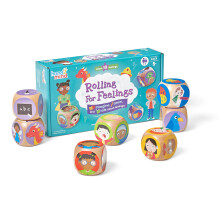 hand2mind Rolling for Feelings Jeu de ds Jeux de thrapie Jouer Jouets de thrapie Apprentissage social et motionnel Rgulation motionnelle po