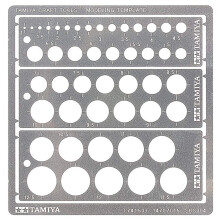 74150 Circle Stencil PE (3) 1-12.5 mm, Craft Tools, Model Making Accessories, 300074150