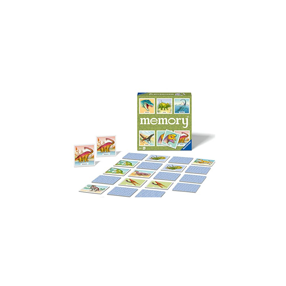 Dinosaurs Large Memory - Matching Picture Snap Pairs Game For Kids Age 3 Years and Up