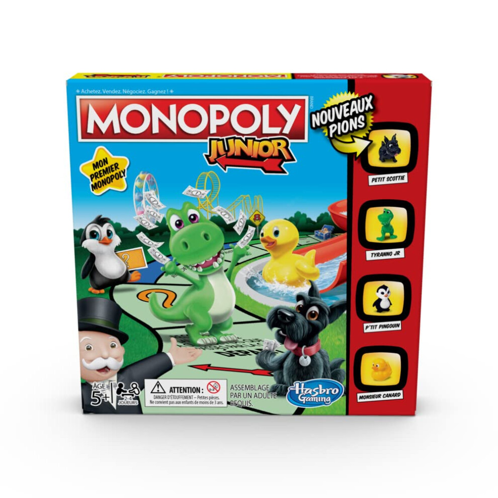 Monopoly Junior – Board Game For Children – Board Game – French Version Amazon Exclusive