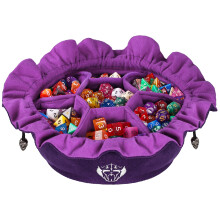 Immense Dice Bags with Pockets - Purple - Capacity 150+ Dice - Great for Dice Hoarders [Patented Design]