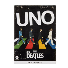 UNO Canvas The Beatles Card Game for Kids, Adults & Family Night with Graphics & Images Inspired The Beatles, Music Collectible, HYH42